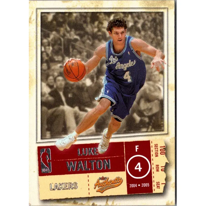 2004 Fleer Authentix Luke Walton #25