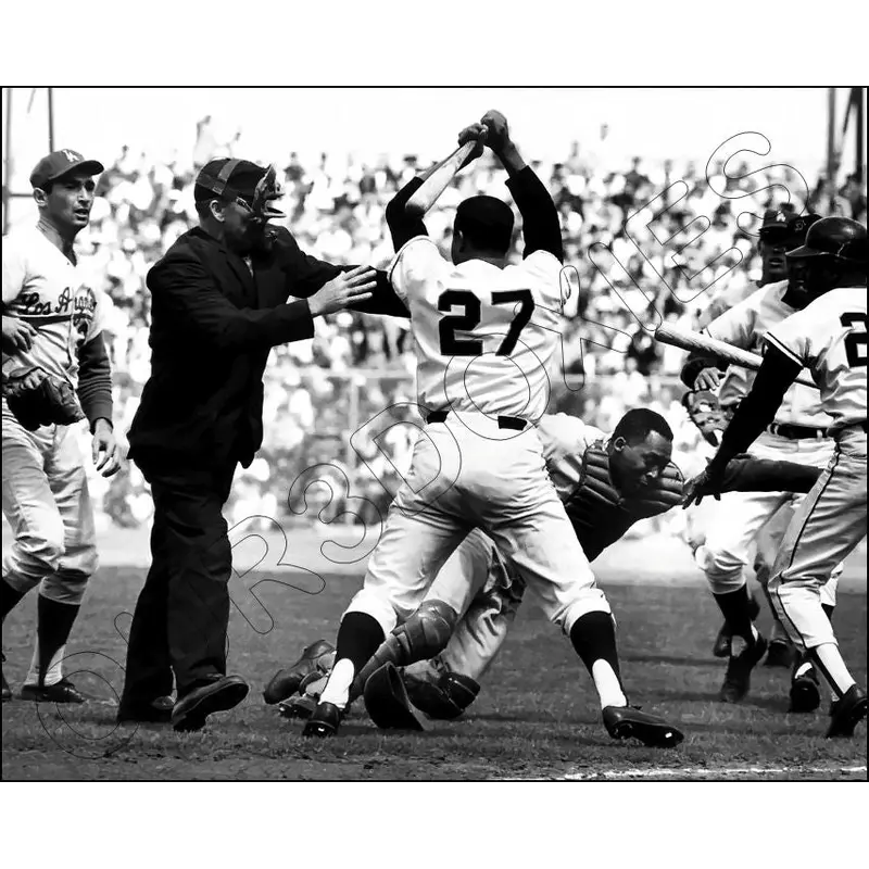 Juan Marichal John Roseboro 8X10 Photo - Sandy Koufax Dodgers Giants - 11928
