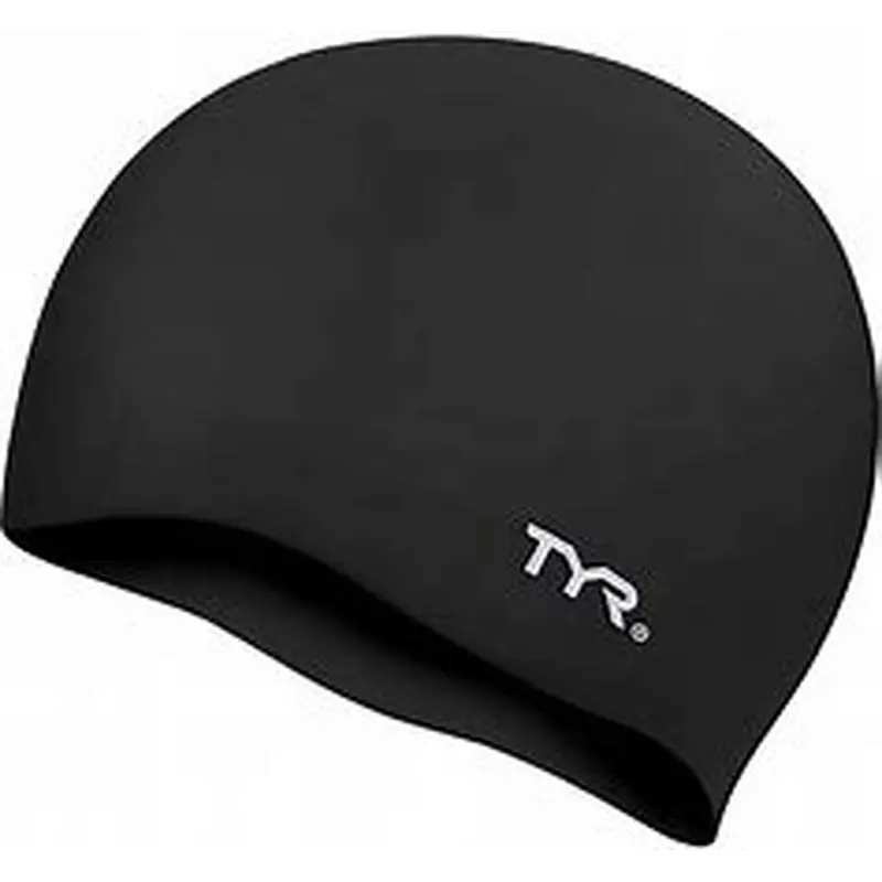 New TYR Latex Swim Cap - Black