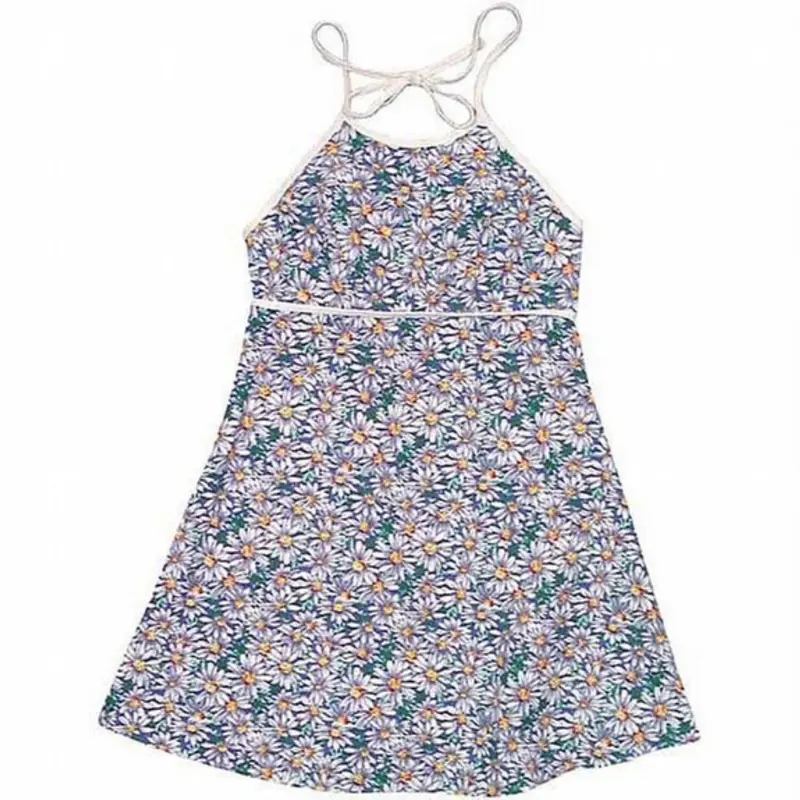 Blue Daisy Hemp Juniors Halter Dress