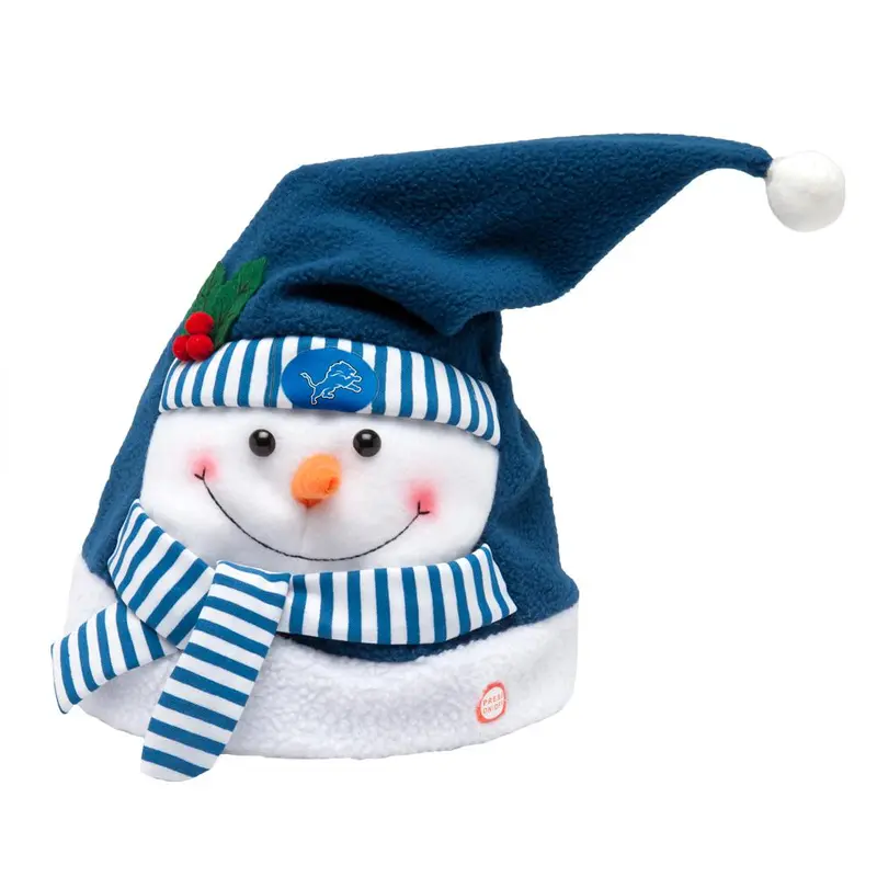 Detroit Lions - Snowman Musical Stocking Hat
