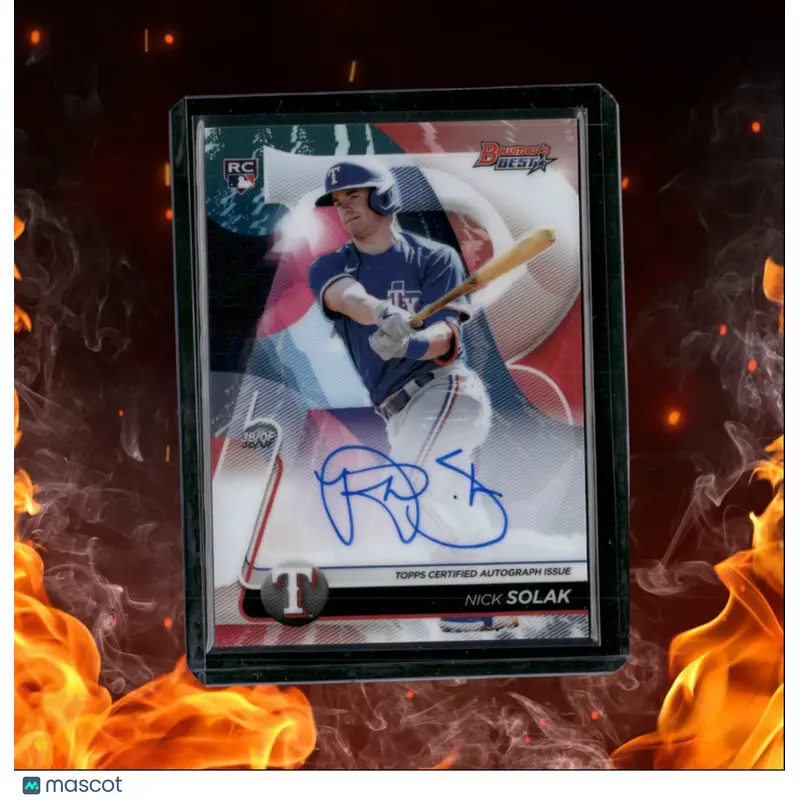 2020 Bowman's Best Nick Solak Best of 2020 Rookie Auto #CRA-NS