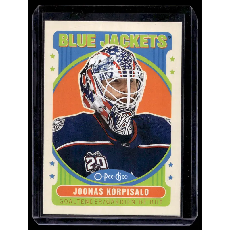 2021-22 O-Pee-Chee - Retro Blank Backs - Joonas Korpisalo #431