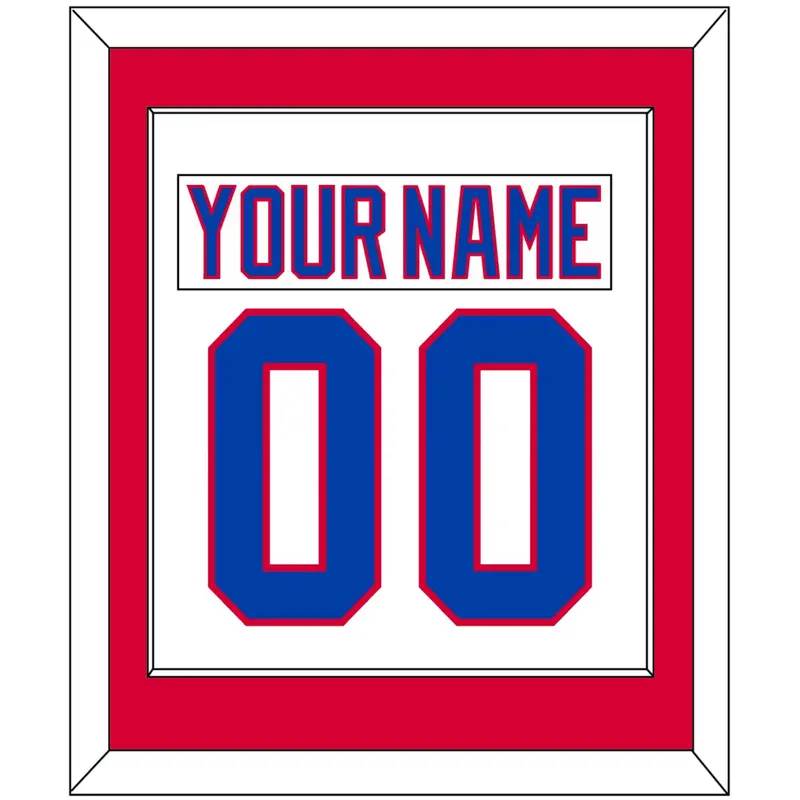 Washington Nameplate & Number (Back) Combined - 2011 Winter Classic White - Single Mat 1