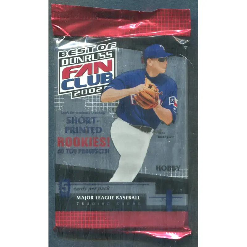 2002 Donruss Best of Fan Club Baseball Unopened Pack (Hobby) (5)