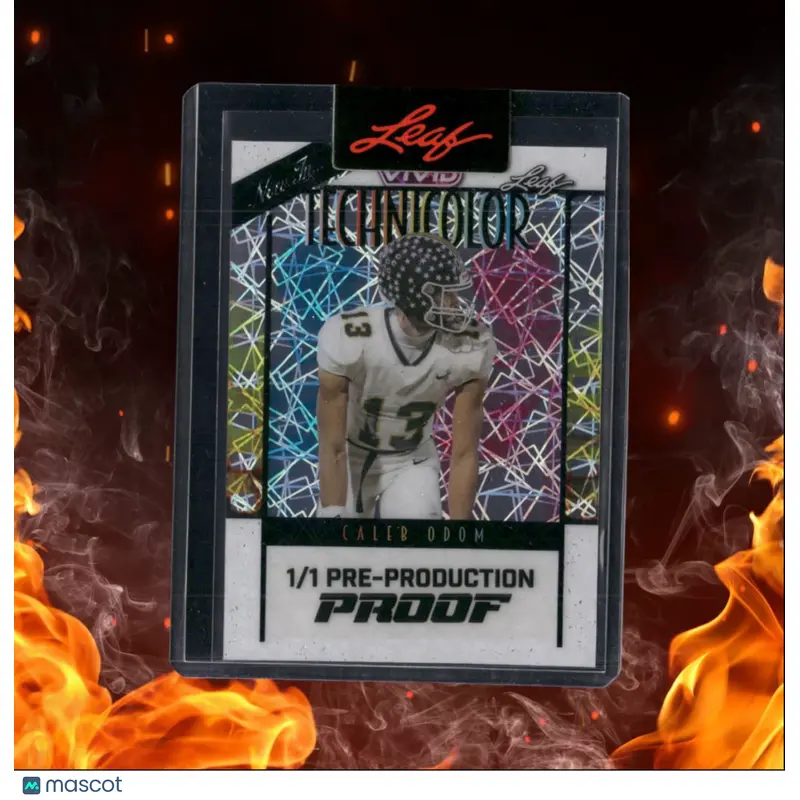 2024 Leaf Vivid Caleb Odom Now In Technicolor Pre-Production Proof 1/1