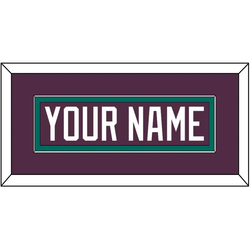 Anaheim Nameplate - Road Purple (1993-2006) - Single Mat 2