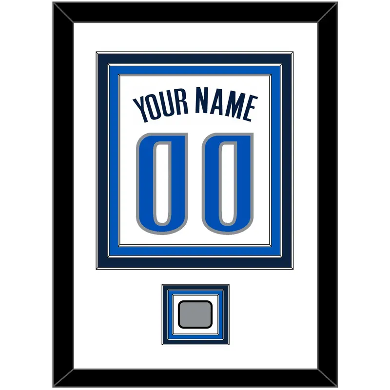 Dallas Name & Number With Finals Patch - Home White (2001-2017) - Triple Mat 1