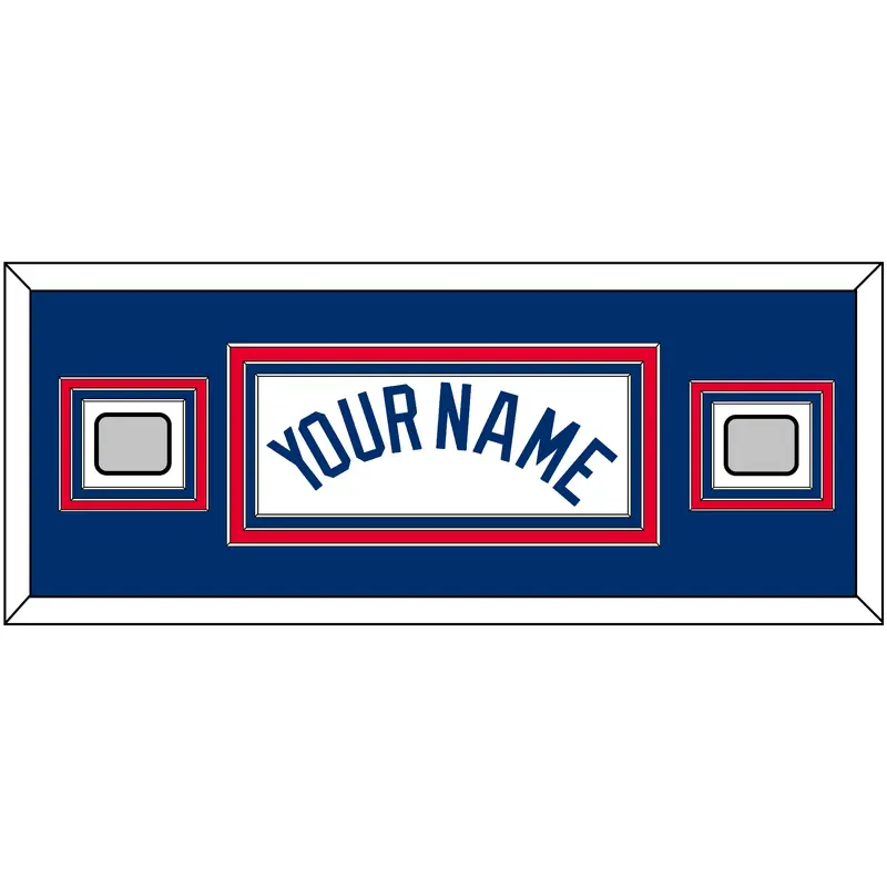 Los Angeles Name & 2 World Series Jersey Patches - Home White - Triple Mat 6