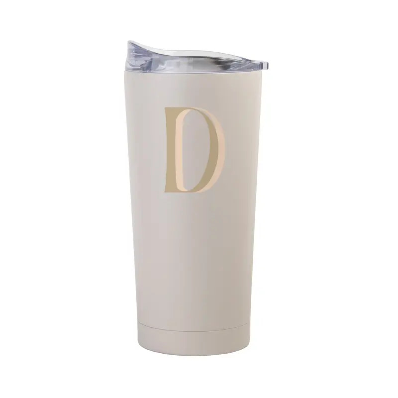 Bachelorette Sand 20oz Letter D Powder Coat Tumbler