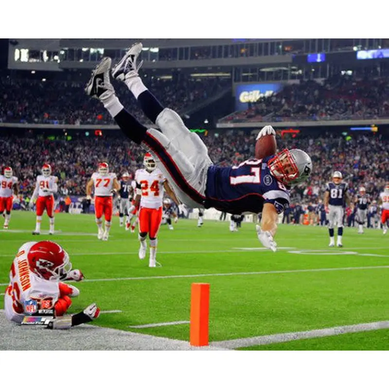 Rob Gronkowski "High-Flyer" New England Patriots Premium Poster Print - Photofile 16x20