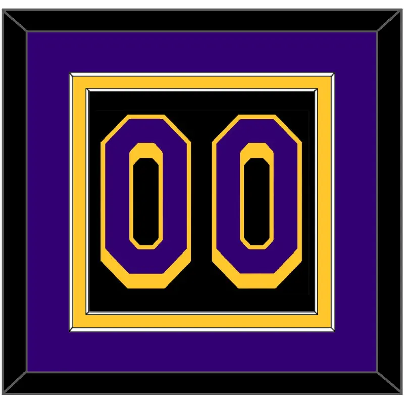 Los Angeles Number - Black Earned (2020-2021) - Double Mat 3