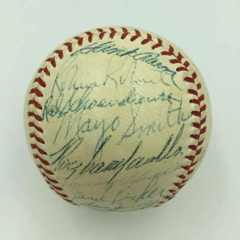 1955 All Star Game Signed Baseball Roy Campanella Hank Aaron Willie Mays JSA COA