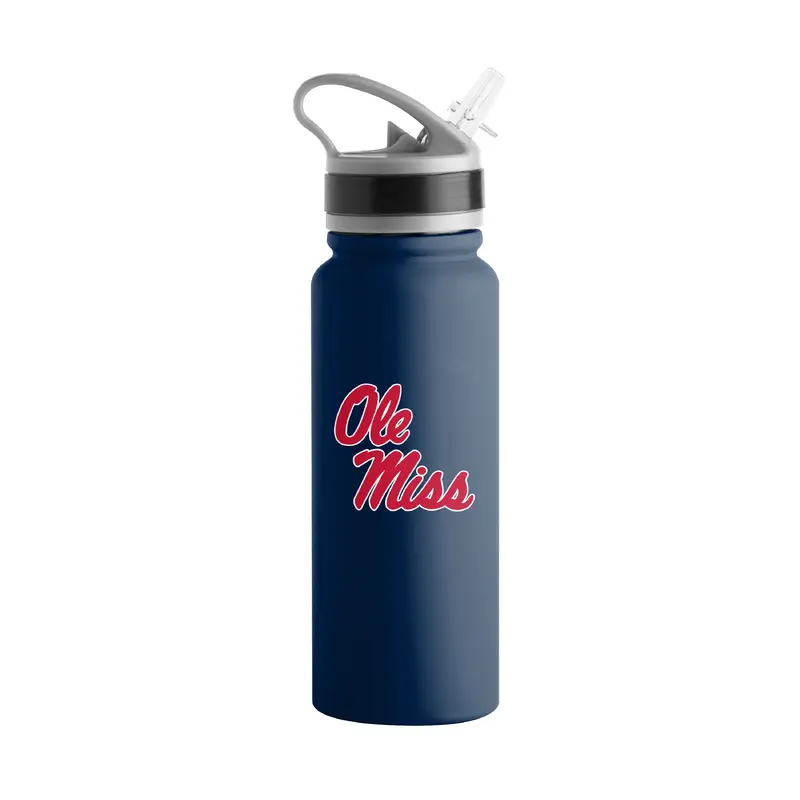 Ole Miss 25oz Campus Color Letterman Stainless Single Wall Flip Top Bottle