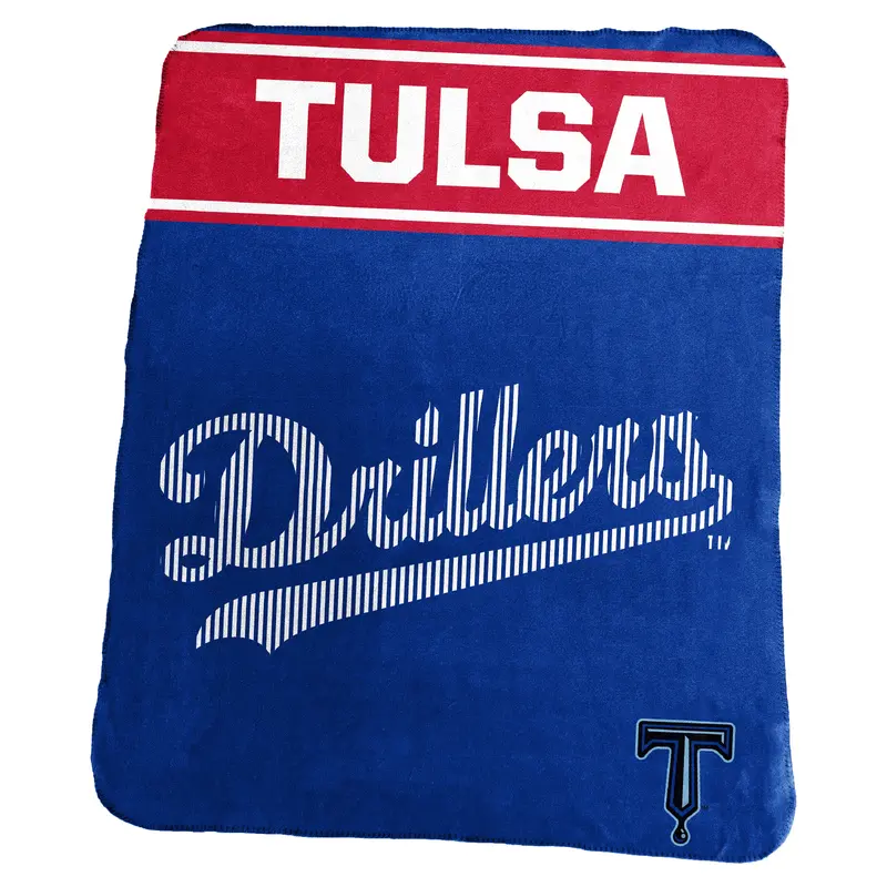 Tulsa Drillers Classic Fleece Throw