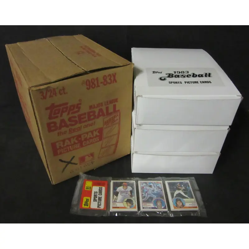 1983 Topps Baseball Unopened Rack Box (Alternate Box)
