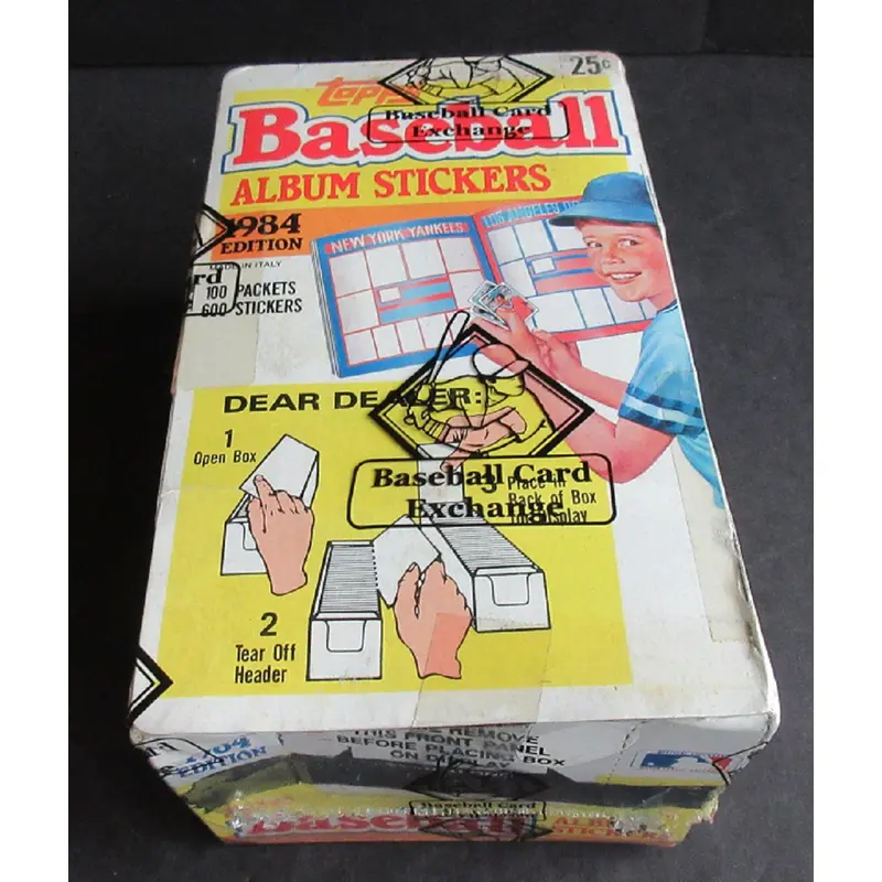 1984 Topps Baseball Unopened Album Stickers Box (BBCE) (Read)