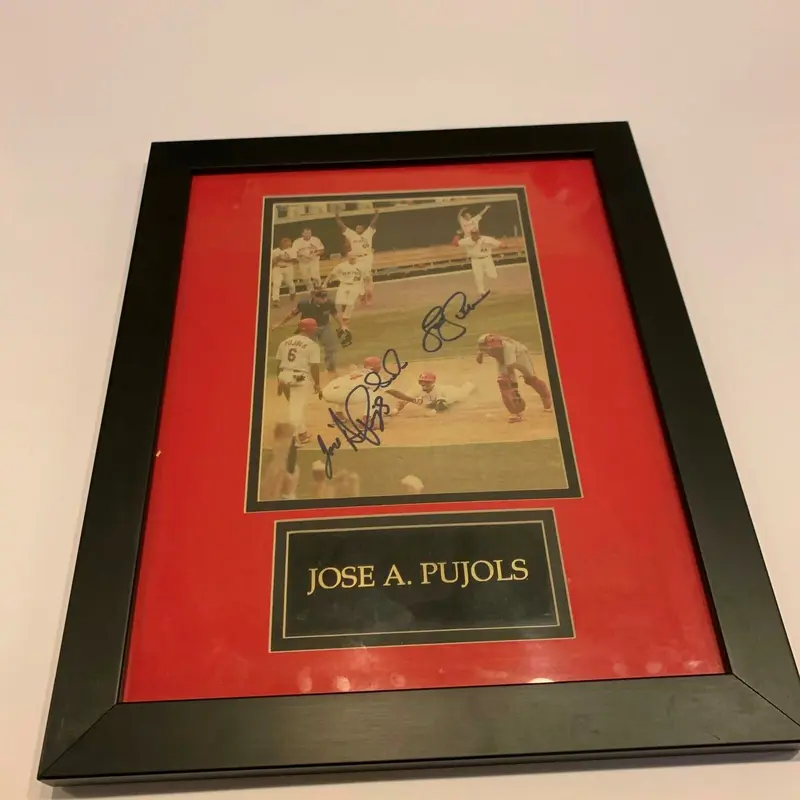 Jose Albert Pujols Pre Rookie Signed Original Minor League Photo JSA COA RARE