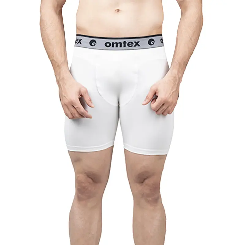 Omtex Core Compression Shorts White | Kibi Sports