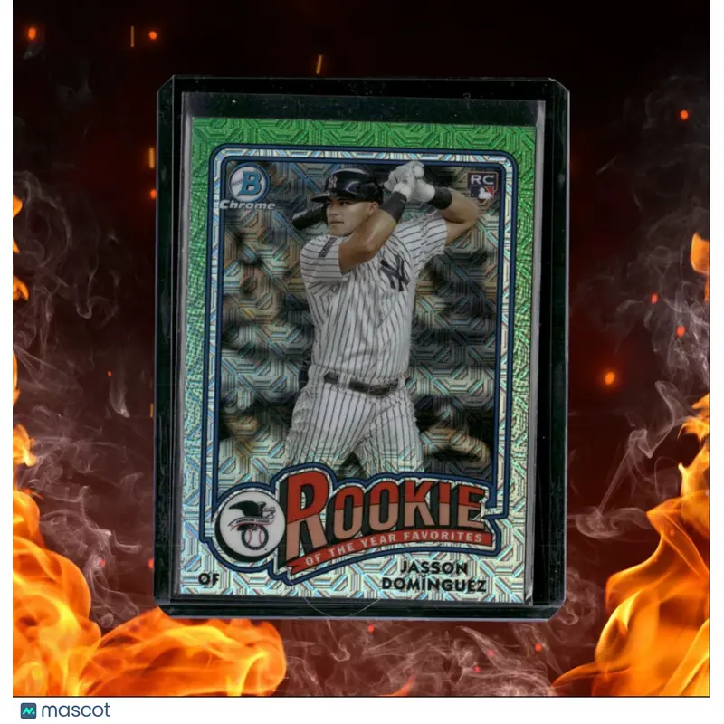 2024 Bowman Chrome Jasson Dominguez Green Mega Rookie #ROY-6