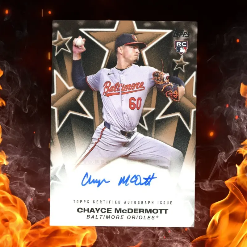 2025 Topps Series 1 CHAYCE MCDERMOTT Rookie Auto Baseball Stars /50 Gold BSA-CMC