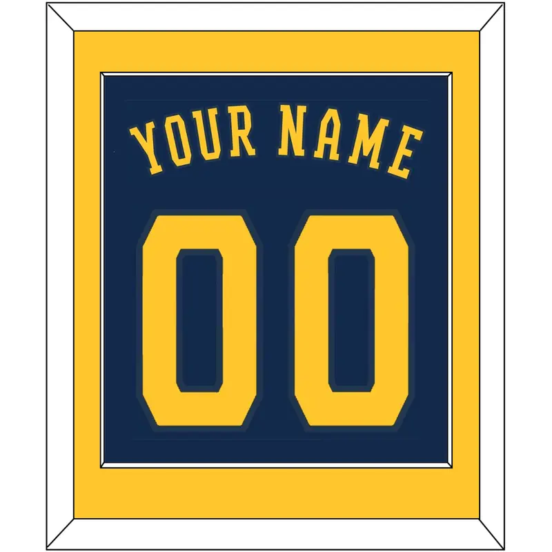 Milwaukee Name & Number - Alternate Road Navy - Single Mat 2