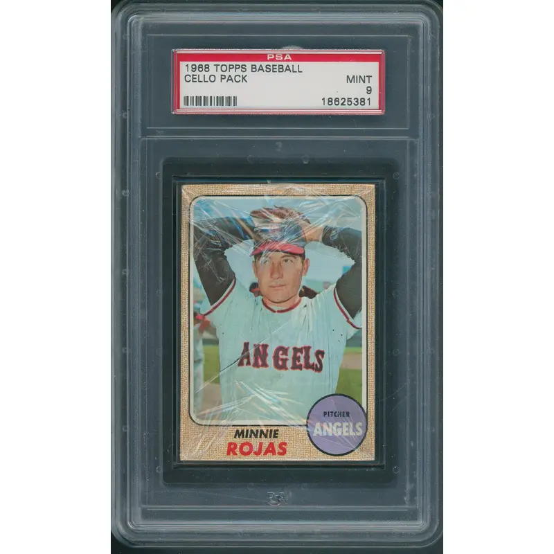1968 Topps Baseball Unopened Cello Pack PSA 9 *5381