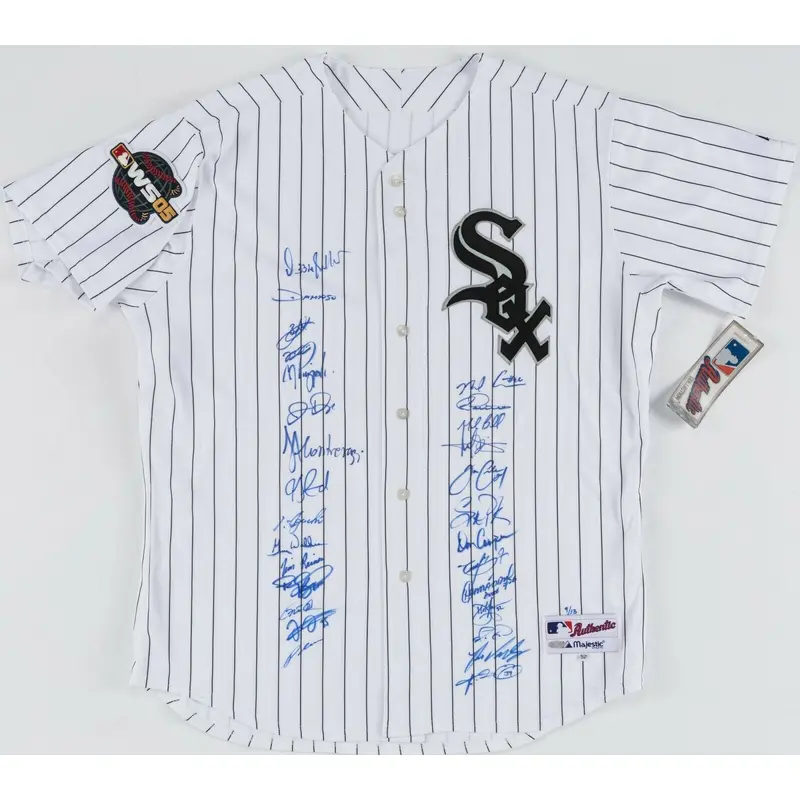 2005 Chicago White Sox World Series Champs Team Signed W.S. Jersey Steiner COA