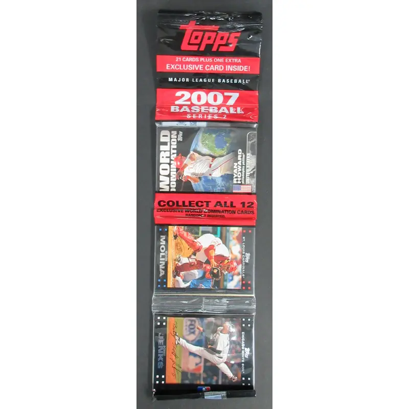 2007 Topps Baseball Unopened Series 2 Rack Pack (21)