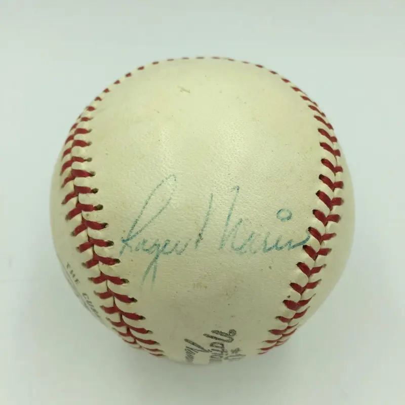 Beautiful 1961 Roger Maris & Mickey Mantle Signed Autographed Baseball JSA COA