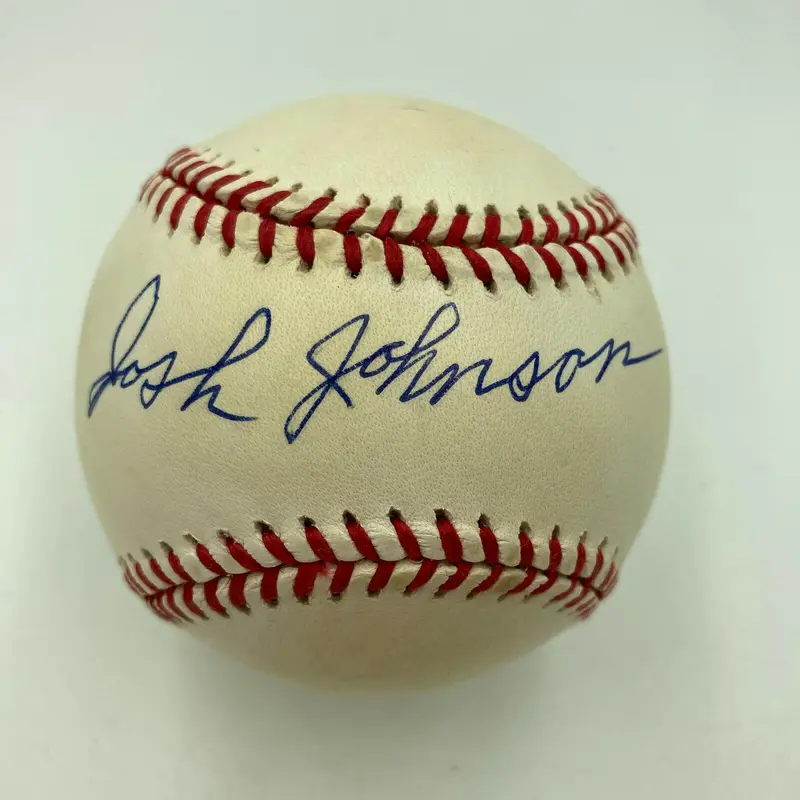 Josh Johnson Signed Official Major League Baseball Negro League Legend JSA COA