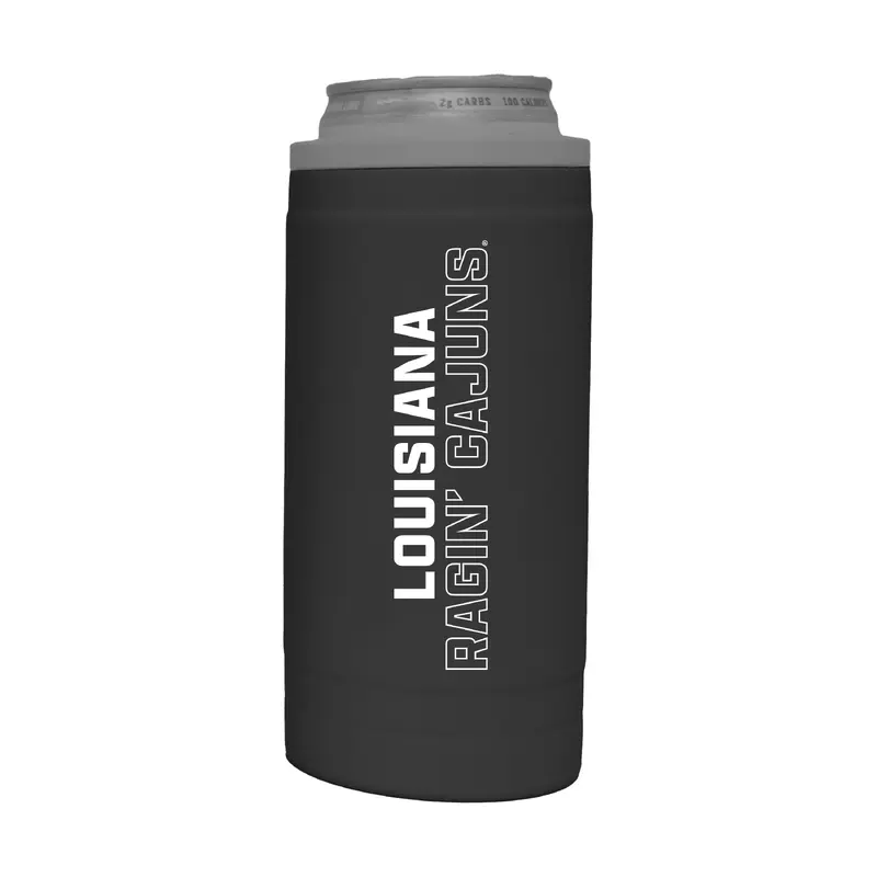 Louisiana Lafayette 12oz Cru Stacked Soft Touch Slim Coolie