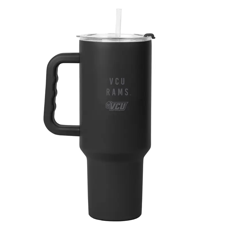 Virginia Commonwealth 40oz Black Tonal Powder Coat Tumbler