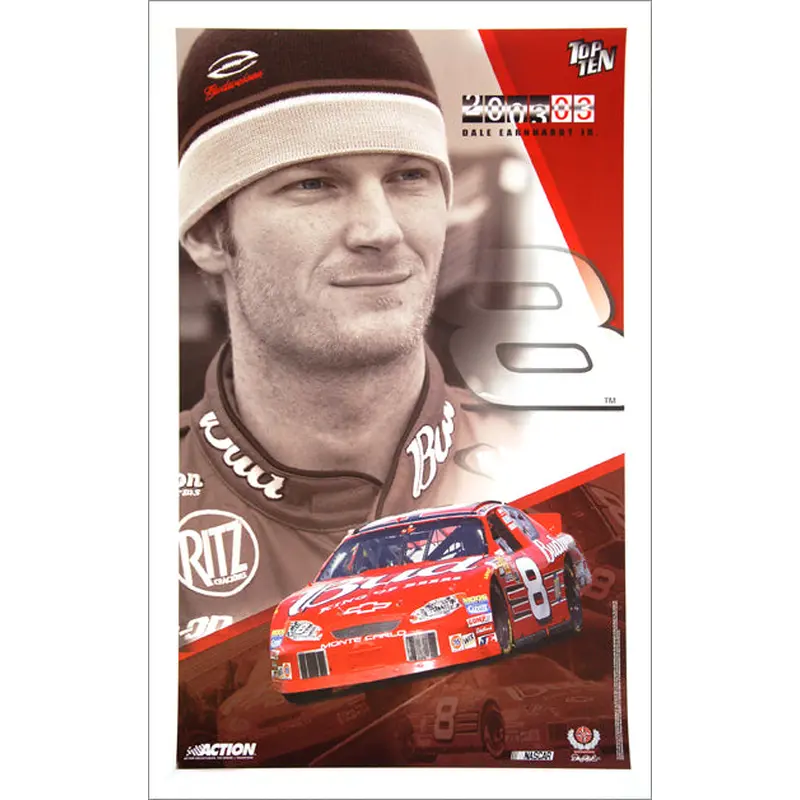 Dale Earnhardt Jr. "Top Ten" NASCAR Racing Premium Poster - Action Collectables 2003