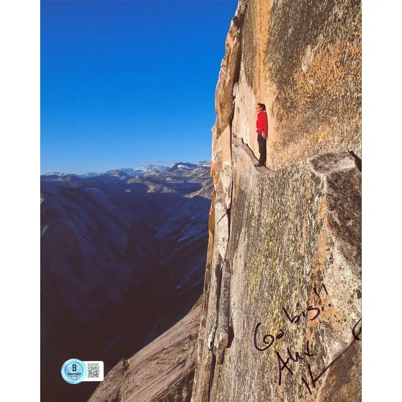 Alex Honnold "Go Big!!" Authentic Signed 8x10 Vertical Photo BAS #BQ96396