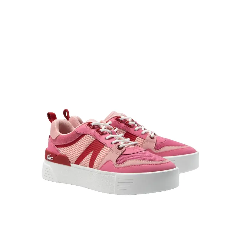 LACOSTE WOMENS TENNIS SHOE FUSCHIA PINK L002 123, 7-45CFA00105T8