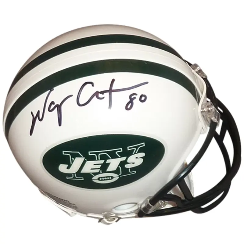 Wayne Chrebet Autographed New York Jets Mini Helmet - JSA