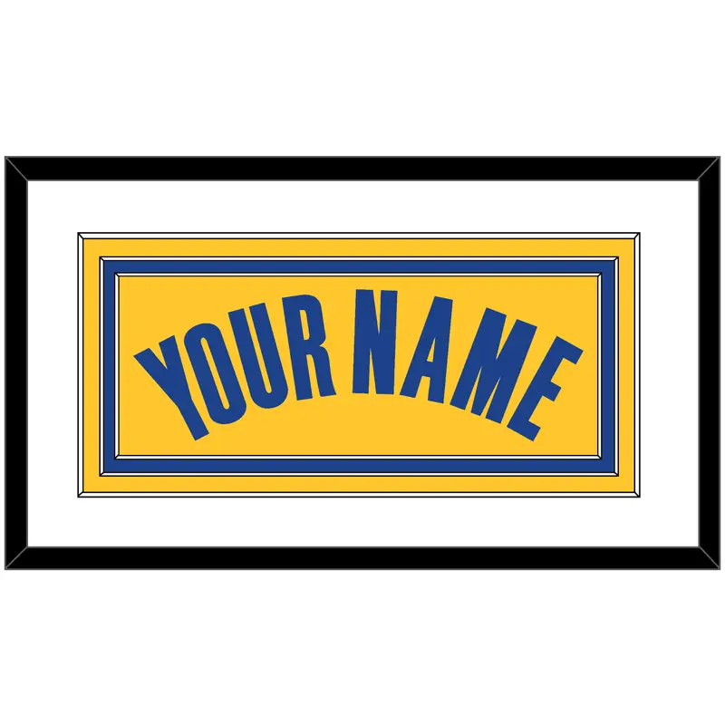 Golden State Name - Yellow Statement (2019-2022) - Triple Mat 1
