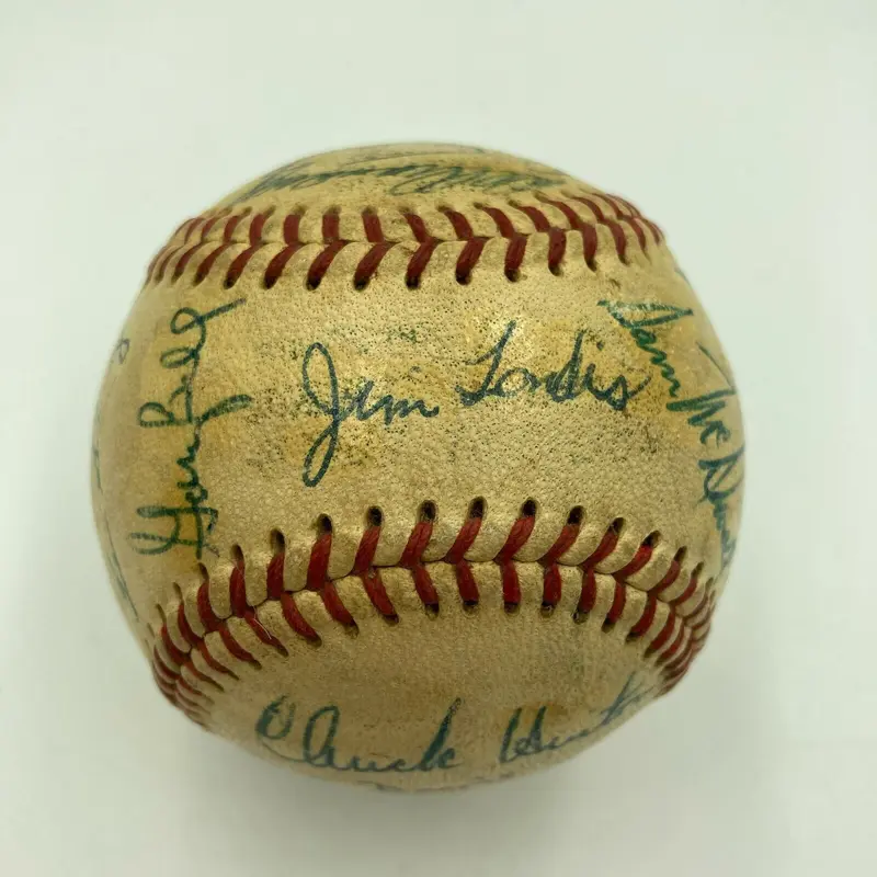 1966 Cleveland Indians Team Signed Official American League Baseball