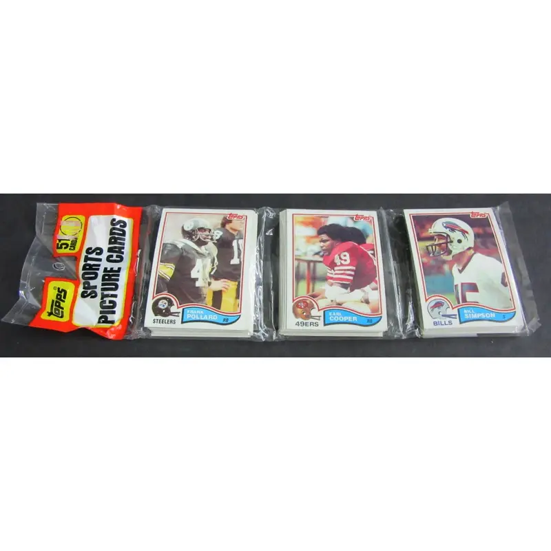 1982 Topps Football Unopened Rack Pack