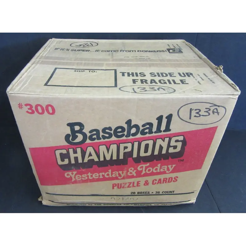 1984 Donruss Baseball Champions Yesterday & Today Case (20 Box)