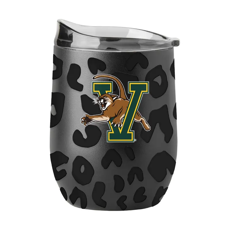 Vermont Leopard 16oz Black Powdercoat Curved Beverage