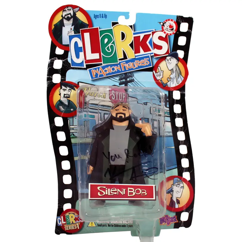 Kevin Smith Clerks "You Rock!" Signed Silent Bob Action Figure BAS #BD20007