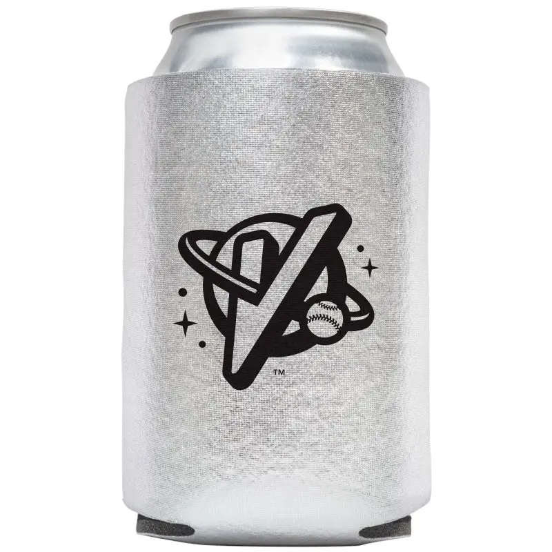 Metallic Silver Koozie