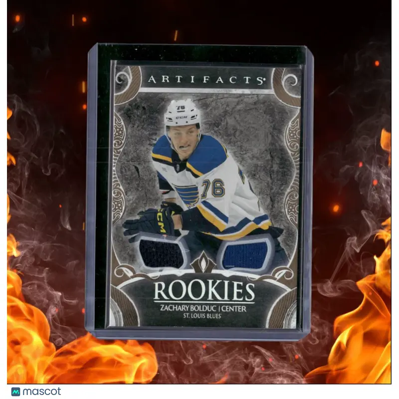 2024-25 Upper Deck Artifacts Zachary Bolduc Material Jersey Gold Rookie 425/499