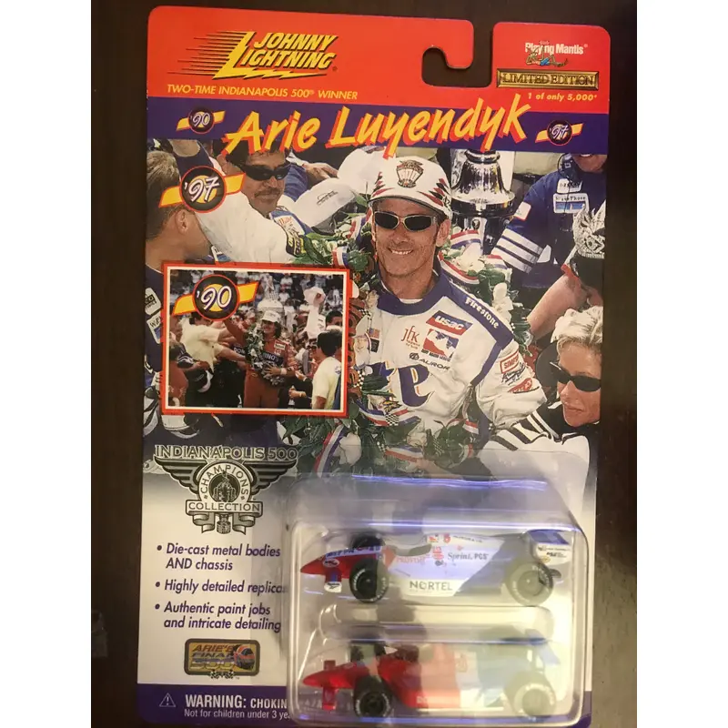 Arie Luyendyk Indy 500 Winner Johnny Lightning Diecast 2 Pack 1:64