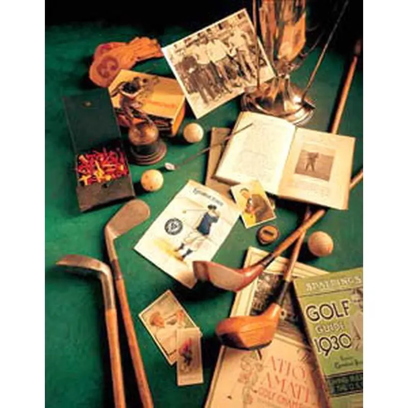 Vintage Golf Collage "Golf Memories I" by Michael Harrison Poster Print