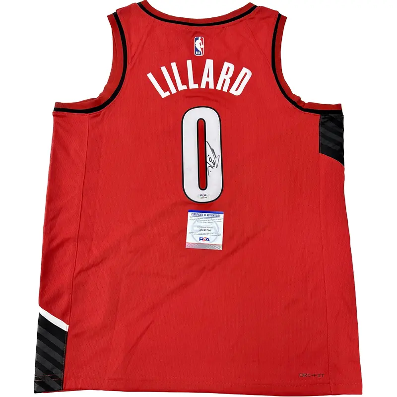 Damian Lillard Signed Jersey PSA/DNA Portland Trail Blazers Autographed