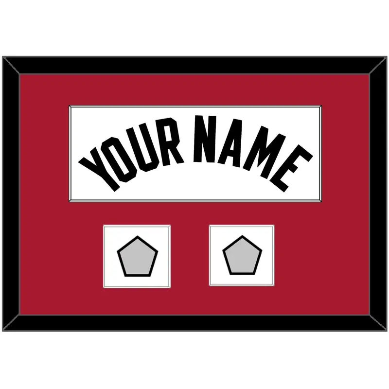Miami Name & 2 Finals Patches - Home White (1999-2008) - Single Mat 1