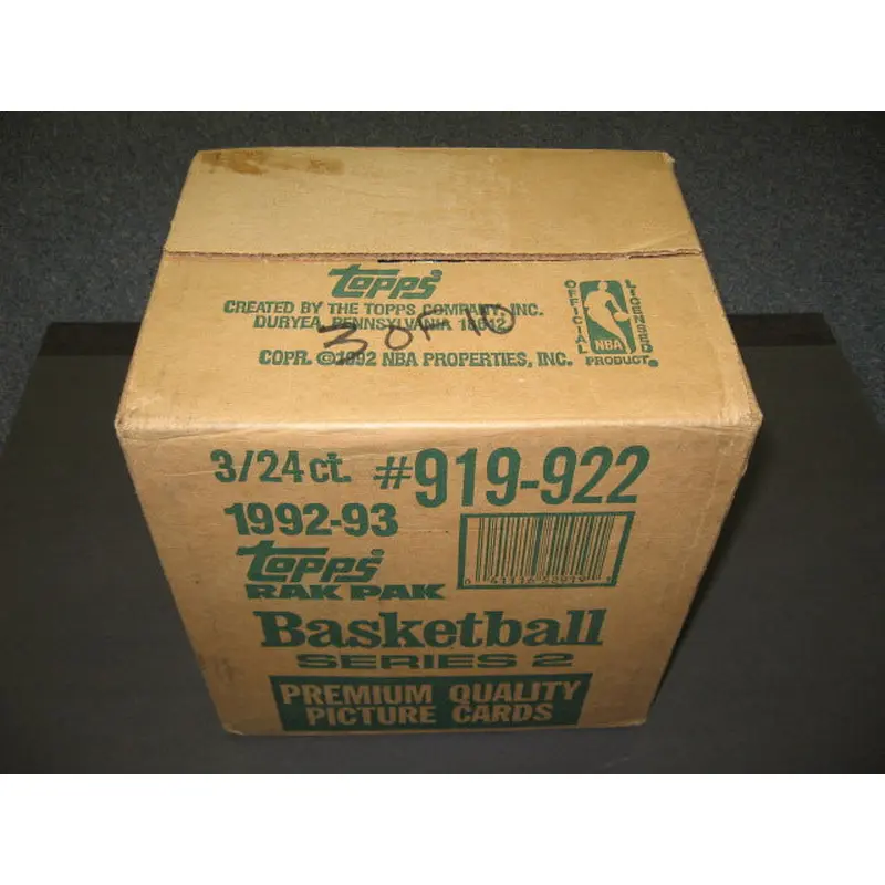 1992/93 Topps Basketball Series 2 Rack Case (3 Box)